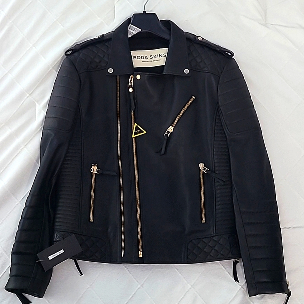 Brand new Boda Skins leather jacket
